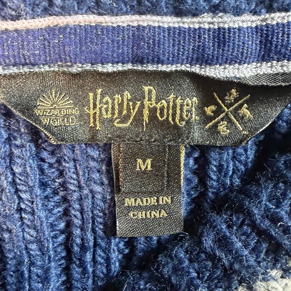 Harry Potter Ravenclaw Quidditch Sweater Warner Bros. Studio Tour London Mens M - Picture 5 of 8